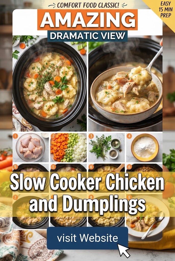 Slow Cooker Chicken and Dumplings