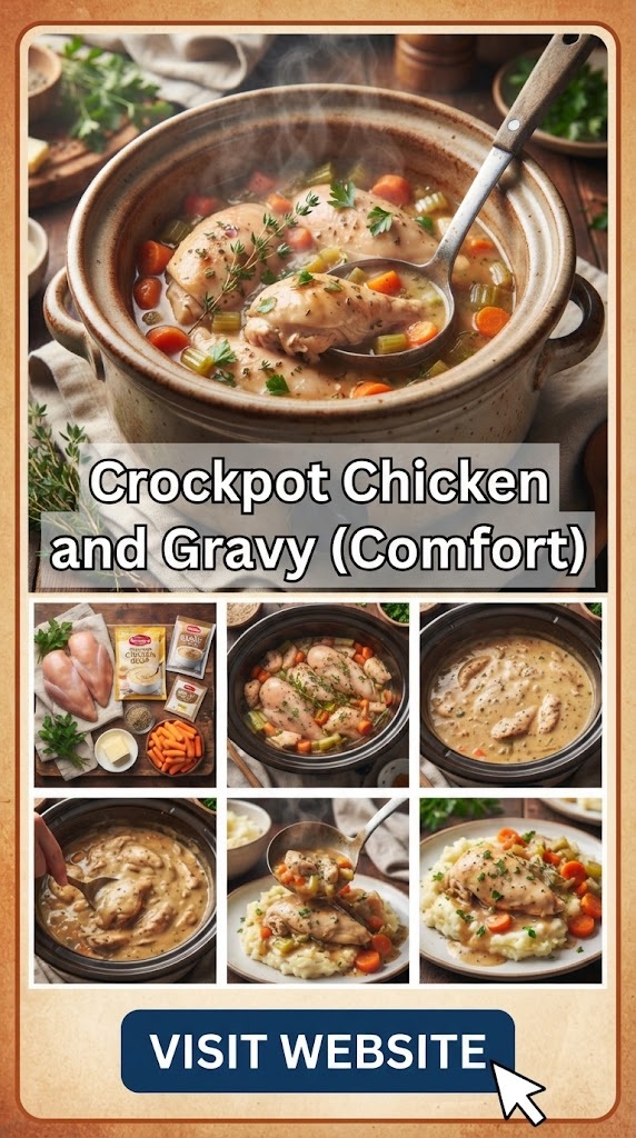 Crockpot Chicken and Gravy (Comfort)