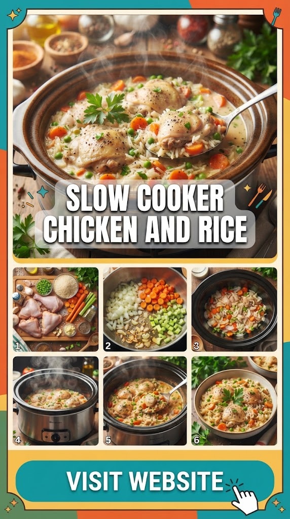 Slow Cooker Chicken and Rice
