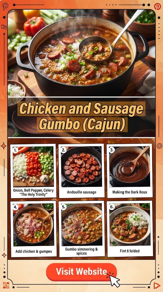 Chicken and Sausage Gumbo (Cajun)