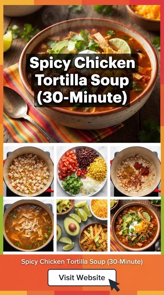 Spicy Chicken Tortilla Soup (30-Minute)
