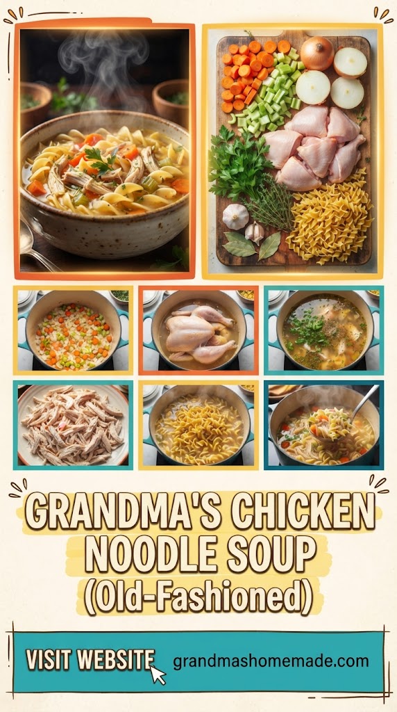 Grandma’s Chicken Noodle Soup (Old-Fashioned)