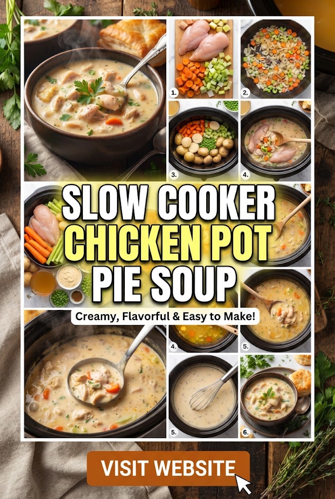 Slow Cooker Chicken Pot Pie Soup